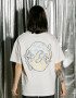Oversized T-shirt Purr Mini Hearts UA х kotastiia in Ivory