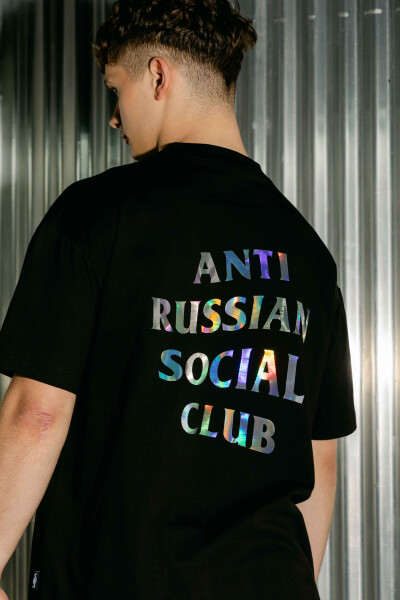 Oversized T-shirt ARSC Spectrum With Logo 30x30cm in Black