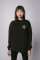 Oversized sweatshirt ARSC with white logo 30х30сm in black #3