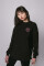 Oversized sweatshirt ARSC with pink logo 30х30сm in black #4