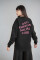 Oversized sweatshirt ARSC with pink logo 30х30сm in black