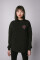 Oversized sweatshirt ARSC with pink logo 7х7сm in black