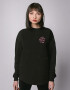 Oversized sweatshirt ARSC with pink logo 7х7сm in black