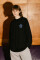 Oversized Long Sleeve T-shirt ARSC with Blue Logo 7x7cm in Black #2