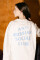 Oversized Long Sleeve T-shirt ARSC with Blue Logo 30x30cm in White #1
