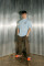 Oversized T-shirt ARSC With Black Logo 30х30сm in Light Blue #2