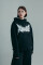 Oversized Hoodie Thorny in Black