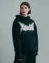 Oversized Hoodie Thorny in Black