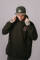 Superoversized hoodie ARSC with pink logo 7x7cm in black #8