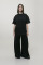 Basic Oversized T-shirt Spirit Rude in Black #7
