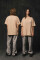 Oversized T-shirt ARSC With White Logo 7x7cm in Beige #1