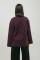 Basic Oversized Long Sleeve T-shirt Spirit Rude in Marsala #8