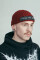 Coarse Knitted Beanie Fisherman Beyond Good and Evil in Burgundy
