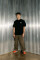Oversized T-shirt ARSC With White Logo 37х37сm in Black #2