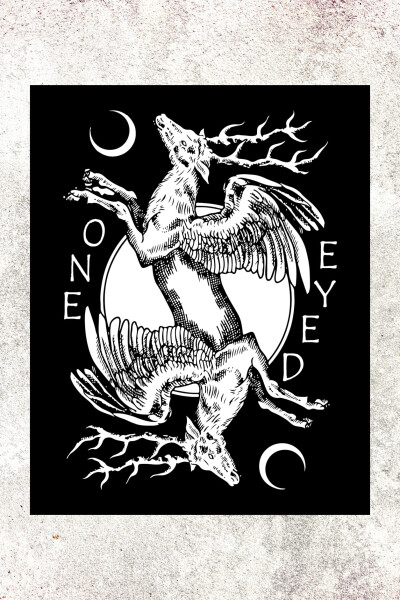 Patch Lunar Deer 9,5x12cm (3.7x4.7in)