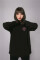 Oversized sweatshirt ARSC with pink logo 30х30сm in black #6